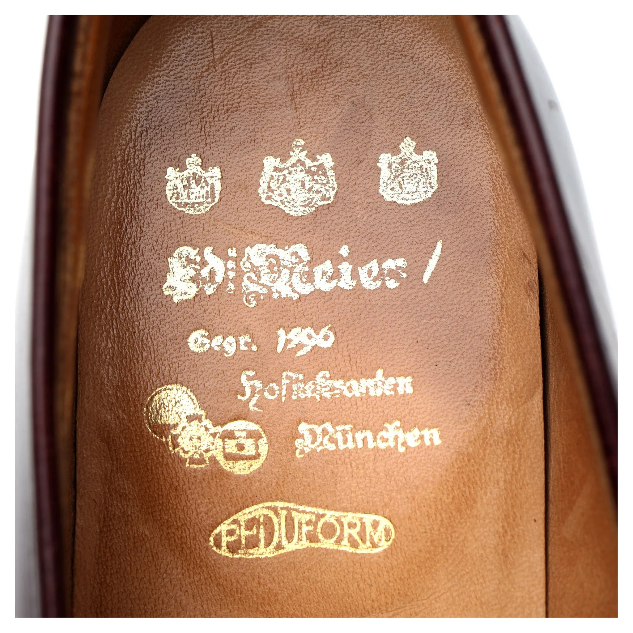 'Jim 2' Burgundy Leather Loafers UK 9.5 D