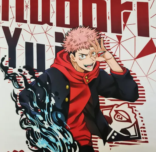 Jujutsu Kaisen Yuji Itadori Anime Wall Scroll / Poster / Banner - 39cm x 74cm