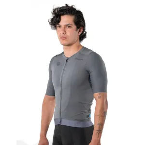 JVUGO JERSEY VELO CORE UNISEX GRIS OXFORD MARCA GEOVANNY