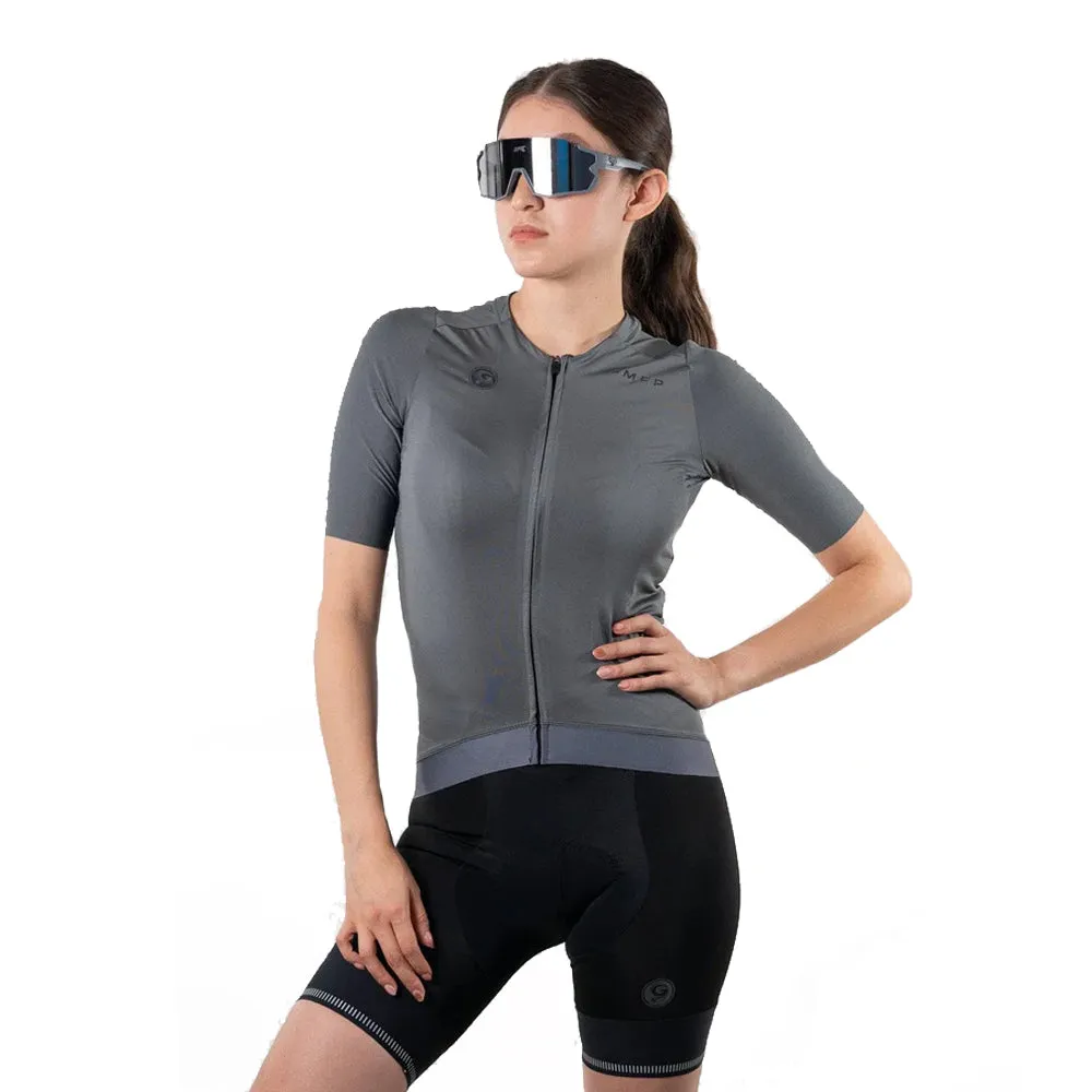 JVUGO JERSEY VELO CORE UNISEX GRIS OXFORD MARCA GEOVANNY