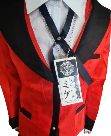 Kakegurui - Hyakkaou Private Academy - Yumeko Jabami Cosplay/ Halloween costume - Red and Blue