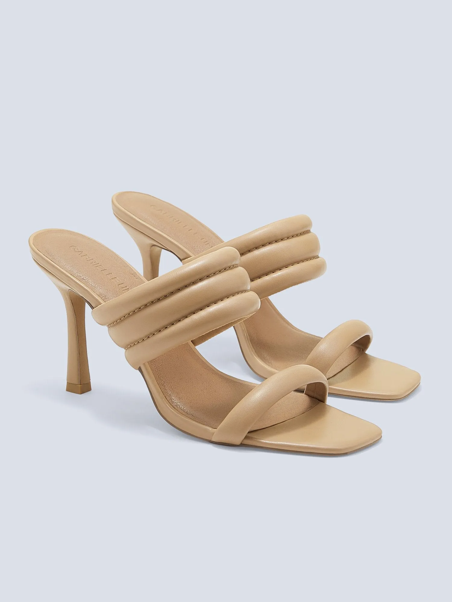 Kaya Faux-Leather Puffy Mule
