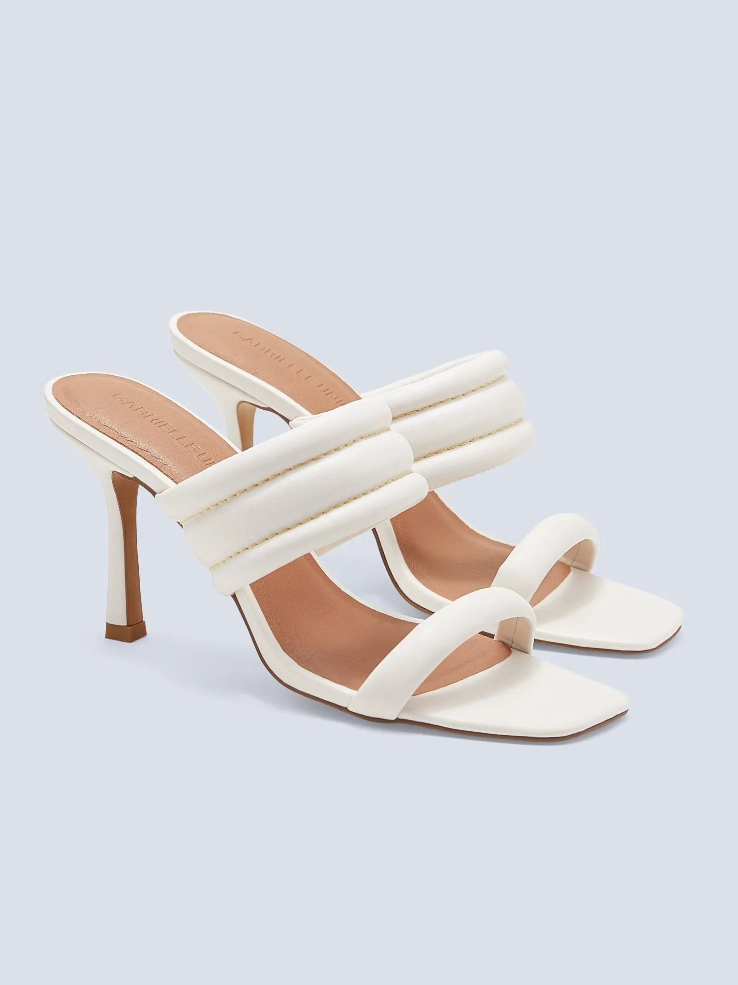 Kaya Faux-Leather Puffy Mule