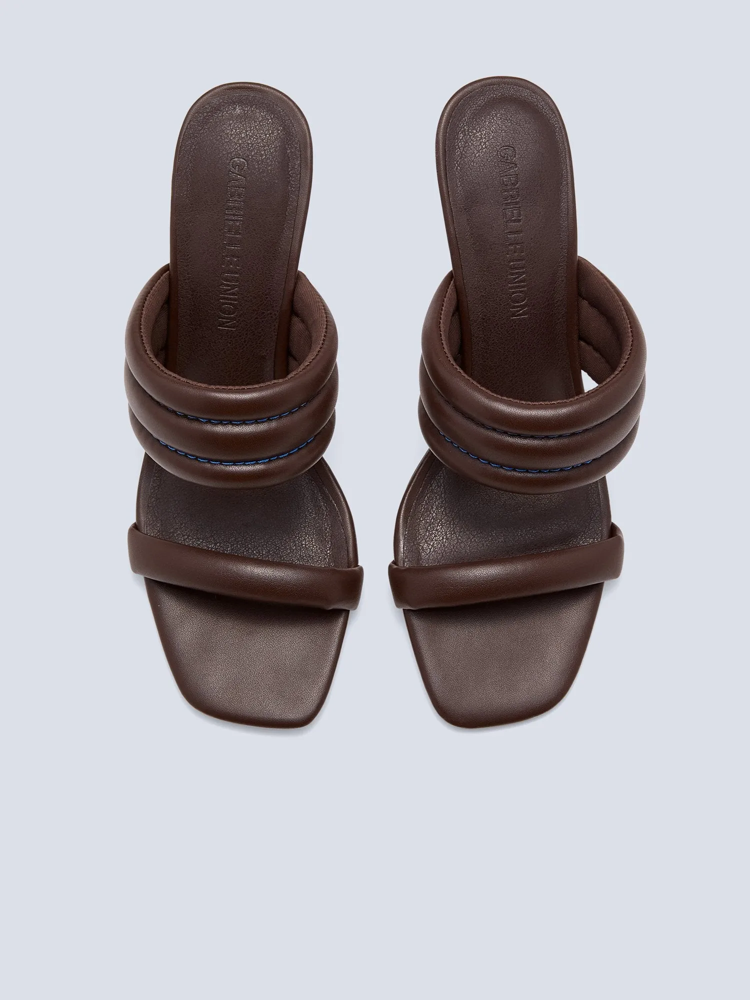 Kaya Faux-Leather Puffy Mule