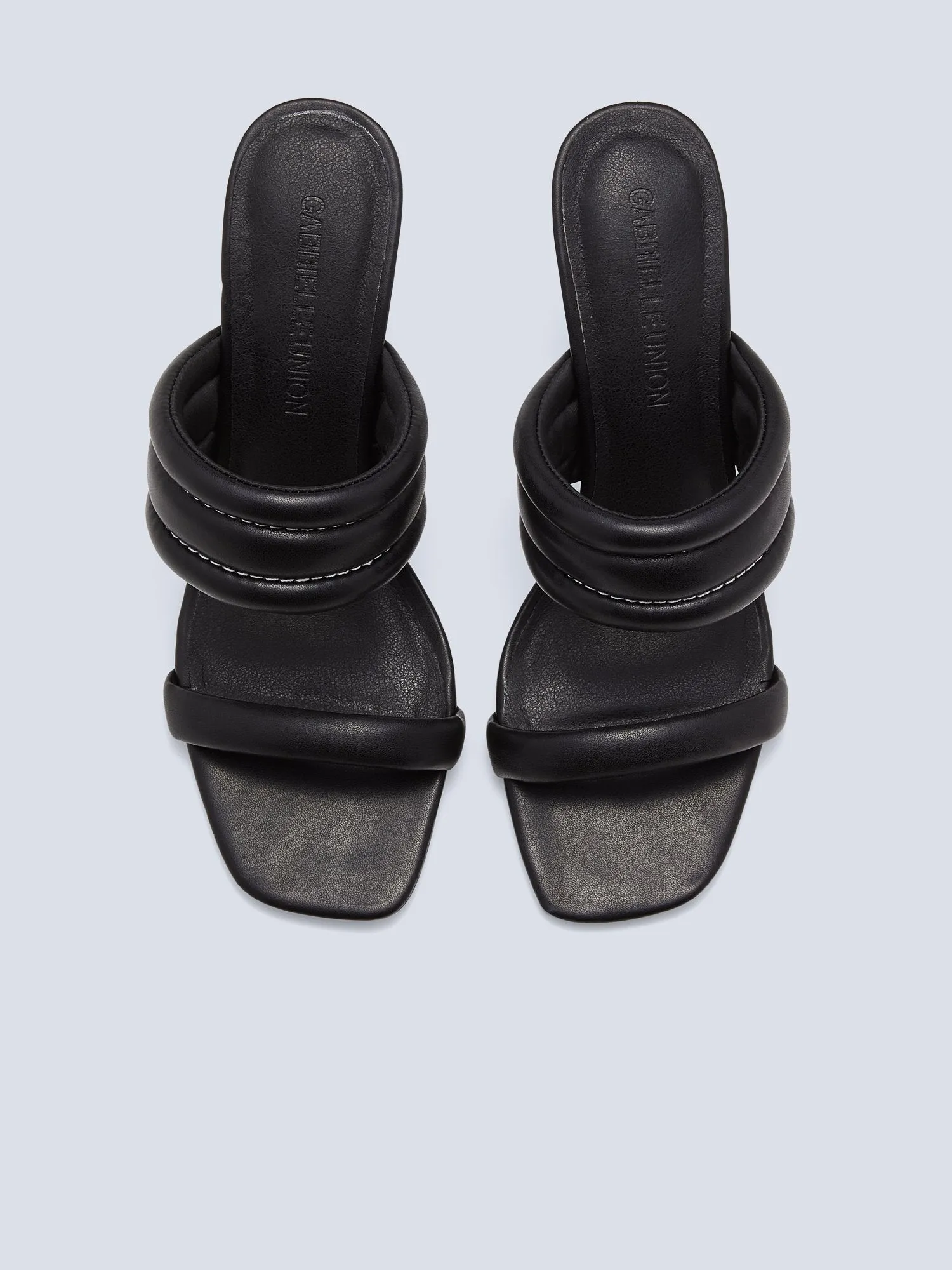 Kaya Faux-Leather Puffy Mule