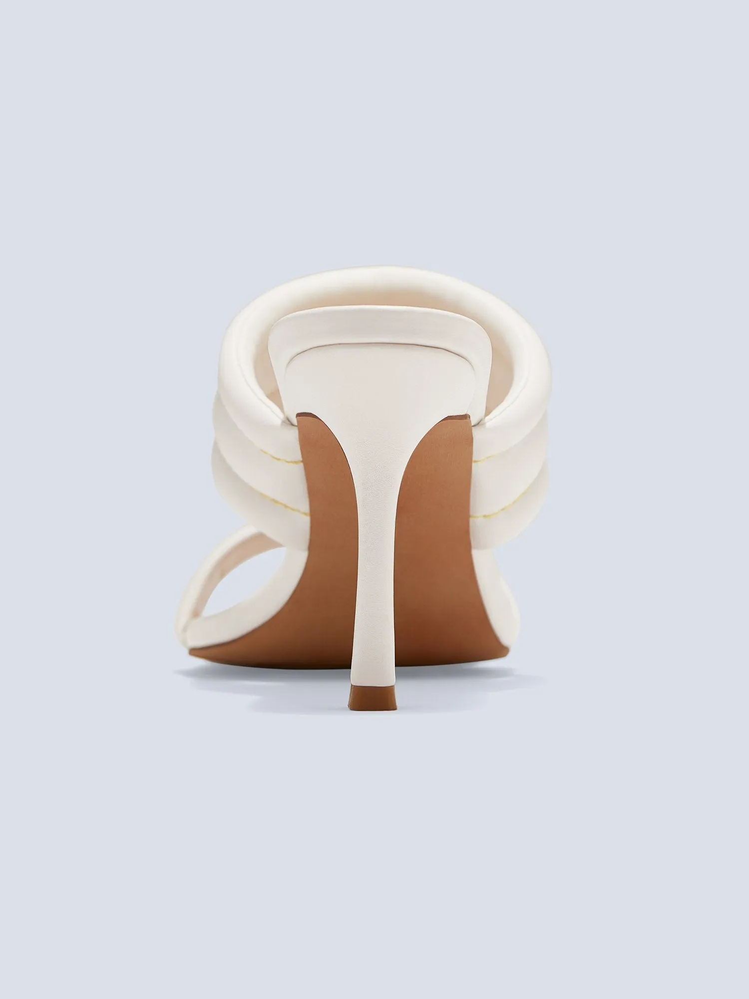 Kaya Faux-Leather Puffy Mule