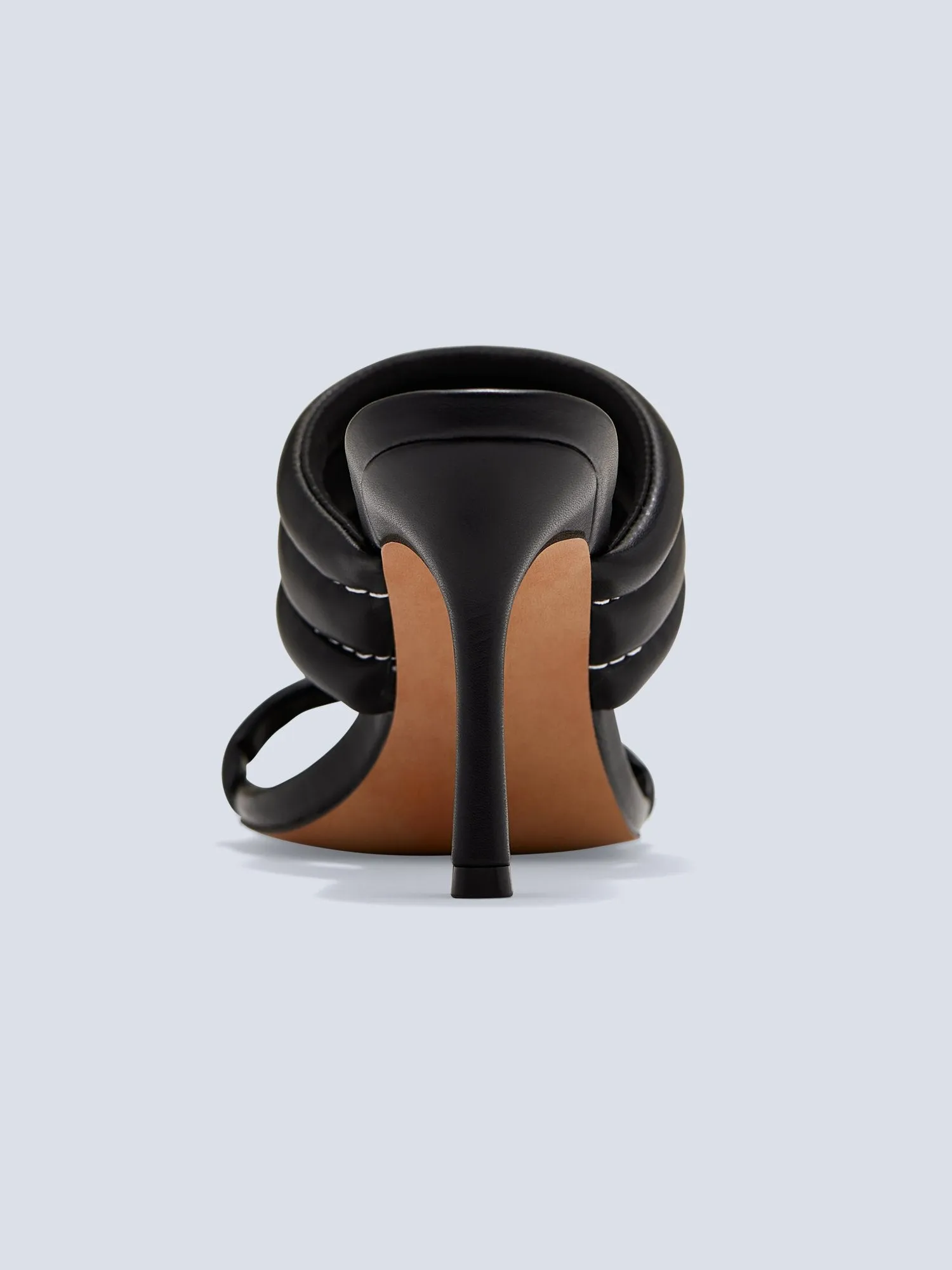 Kaya Faux-Leather Puffy Mule