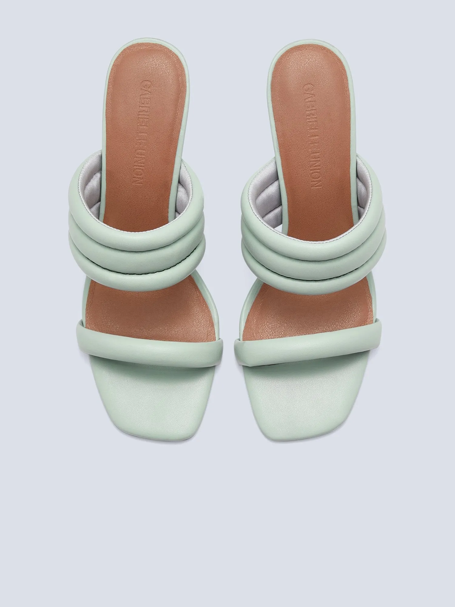 Kaya Faux-Leather Puffy Mule