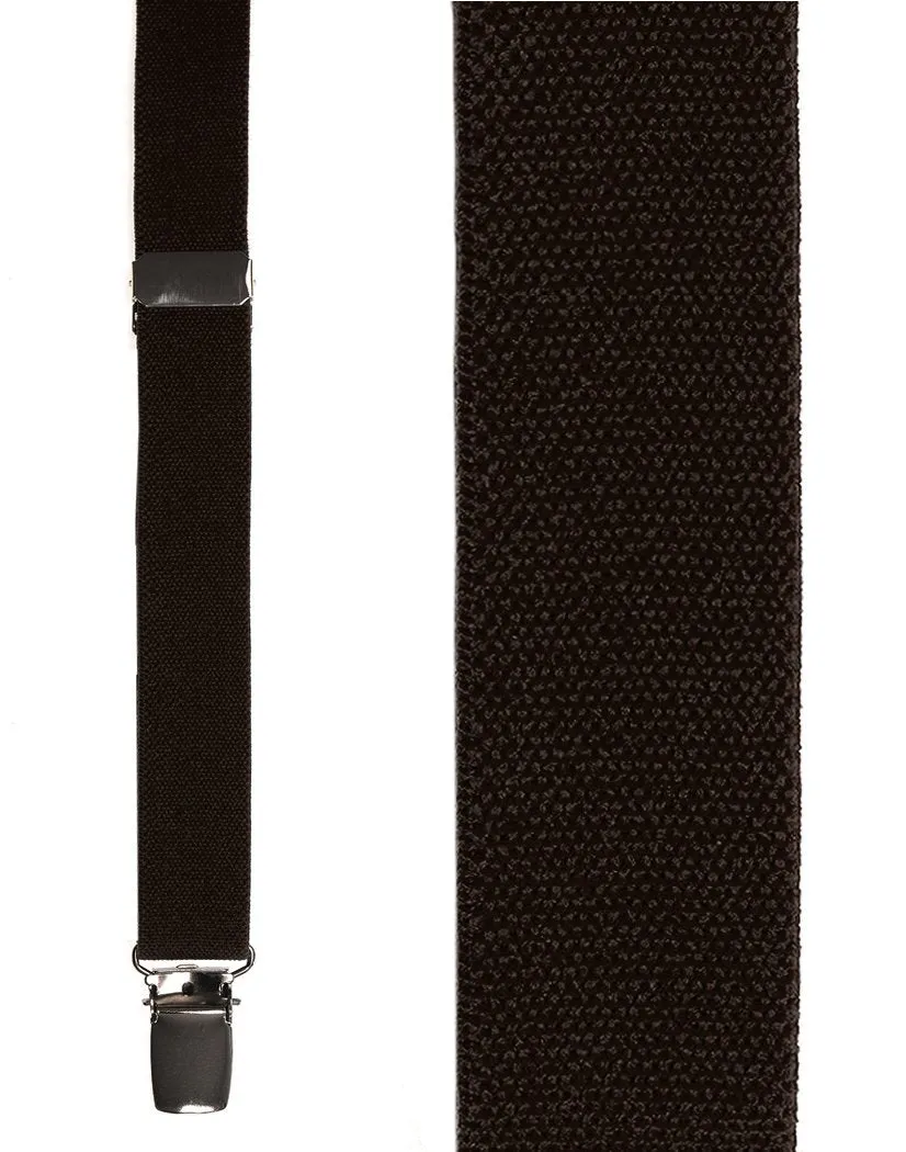 Kids Dark Brown Oxford Suspenders