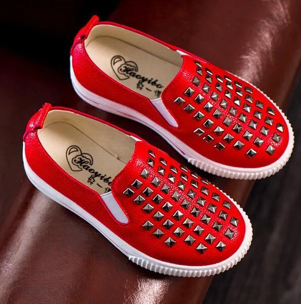 Kids Fashion Rivet Slip On's