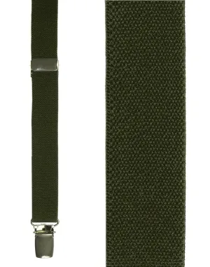 Kids Olive Oxford Suspenders