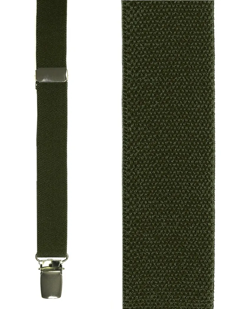 Kids Olive Oxford Suspenders