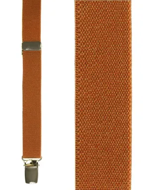 Kids Orange Oxford Suspenders