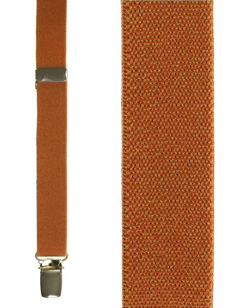 Kids Orange Oxford Suspenders