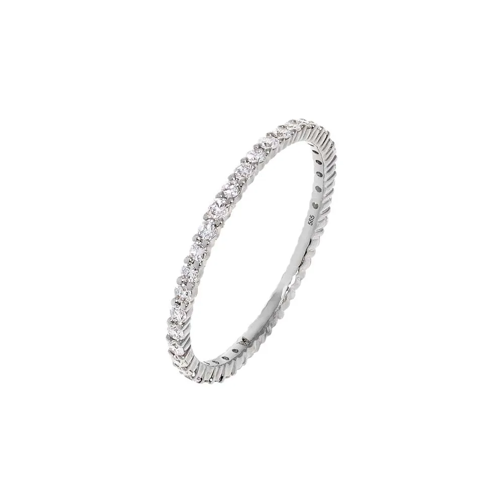 Lab Grown Diamond Round Eternity Band 14K
