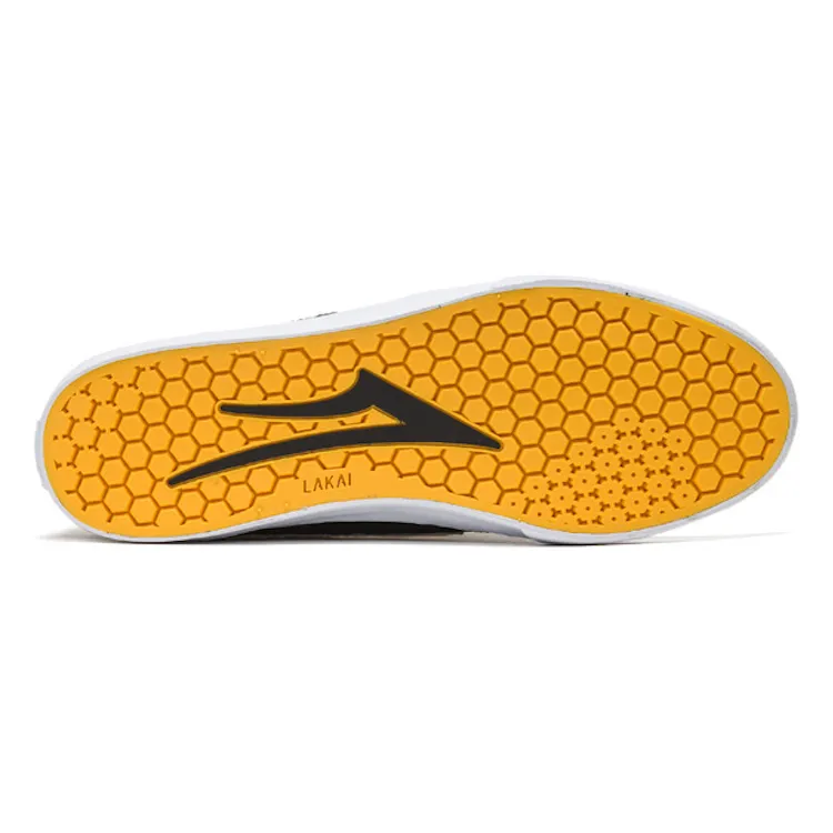 Lakai Manchester X Doomsayers Black/Gold Suede Shoes