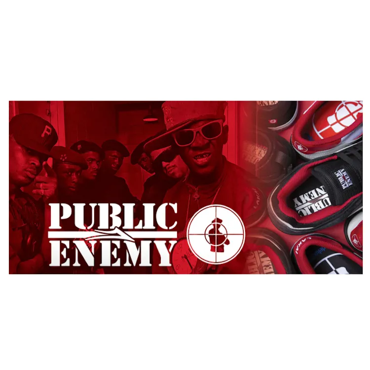 Lakai x Public Enemy Owen VLK Black/Red Suede Shoes