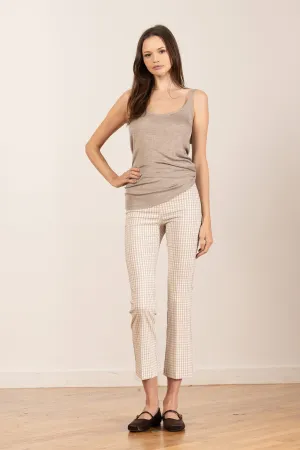 LEO Check Beige