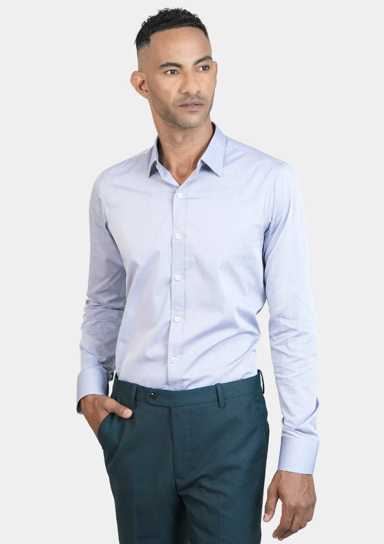 Light Grey End On End Shirt