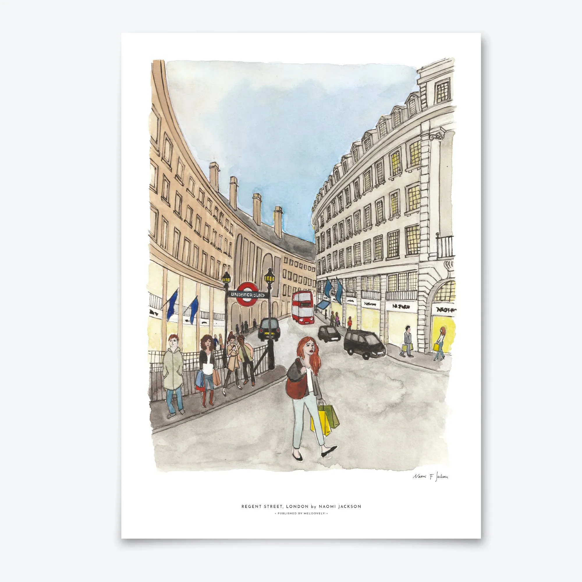 London 'Regent Street' Wall Print