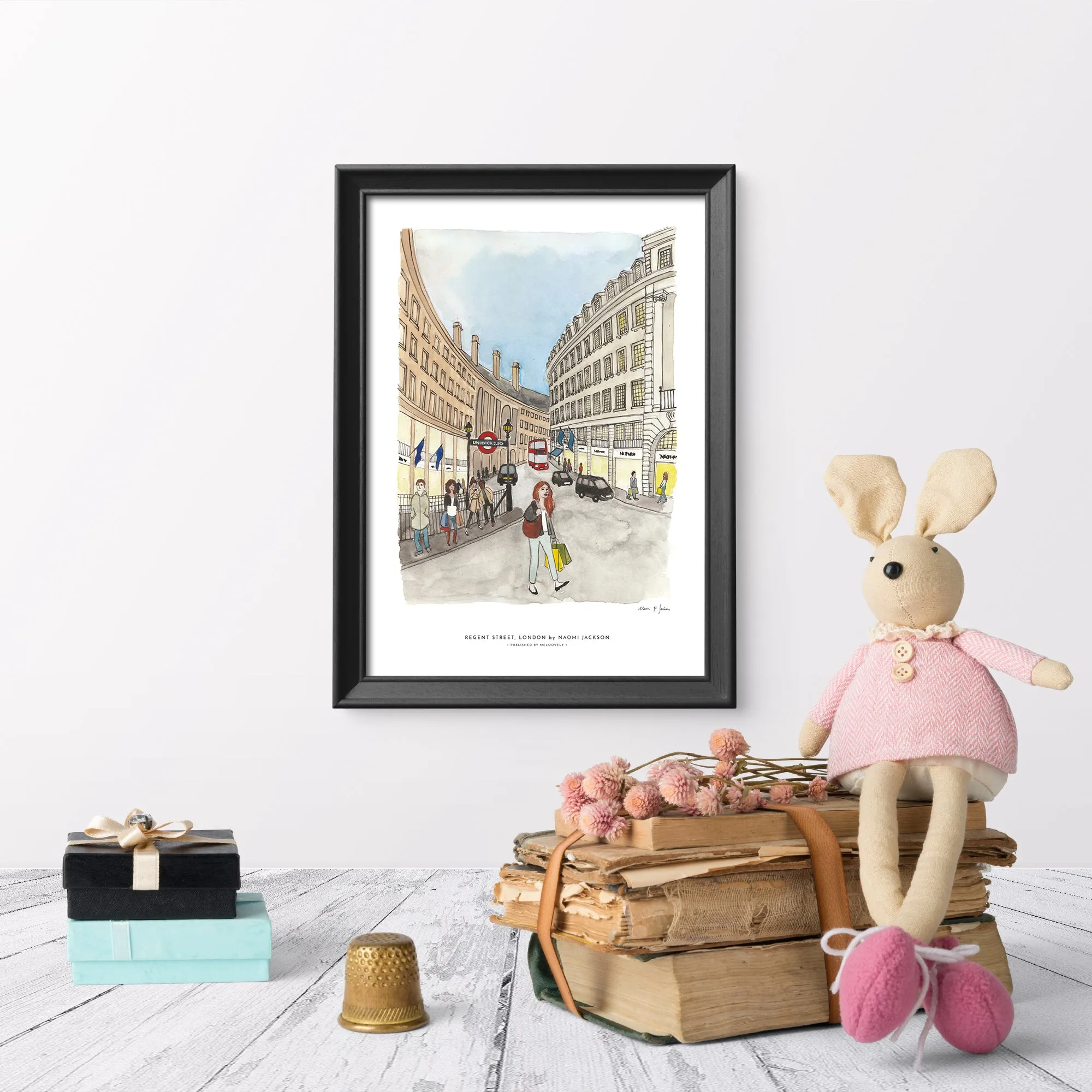 London 'Regent Street' Wall Print