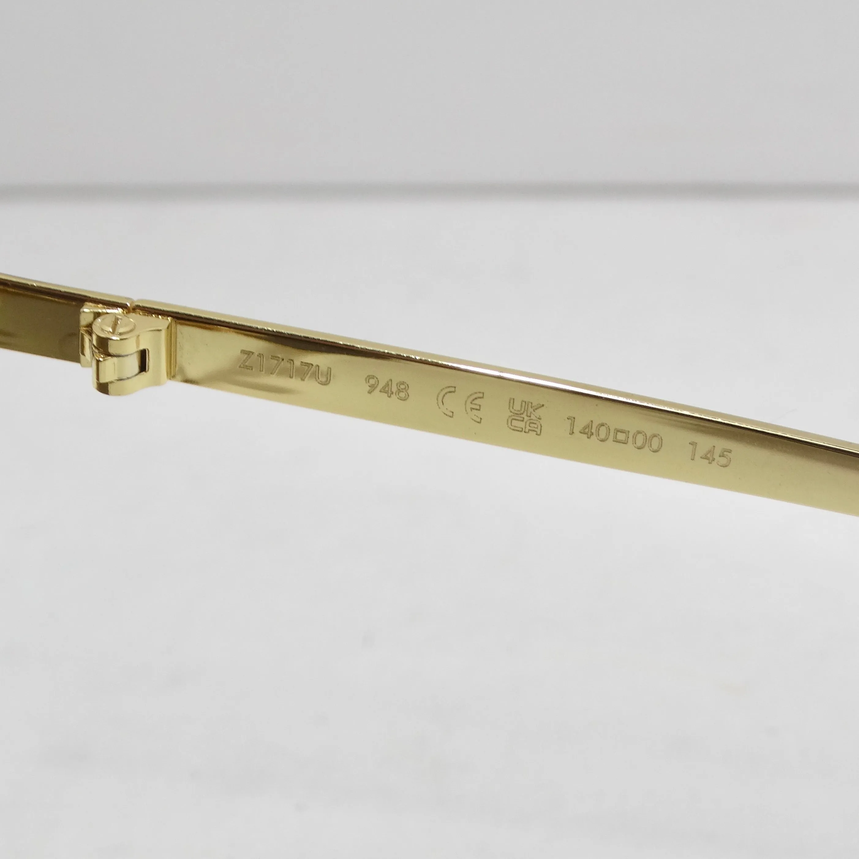 Louis Vuitton Metal LV Golden Mask Sunglasses Gold