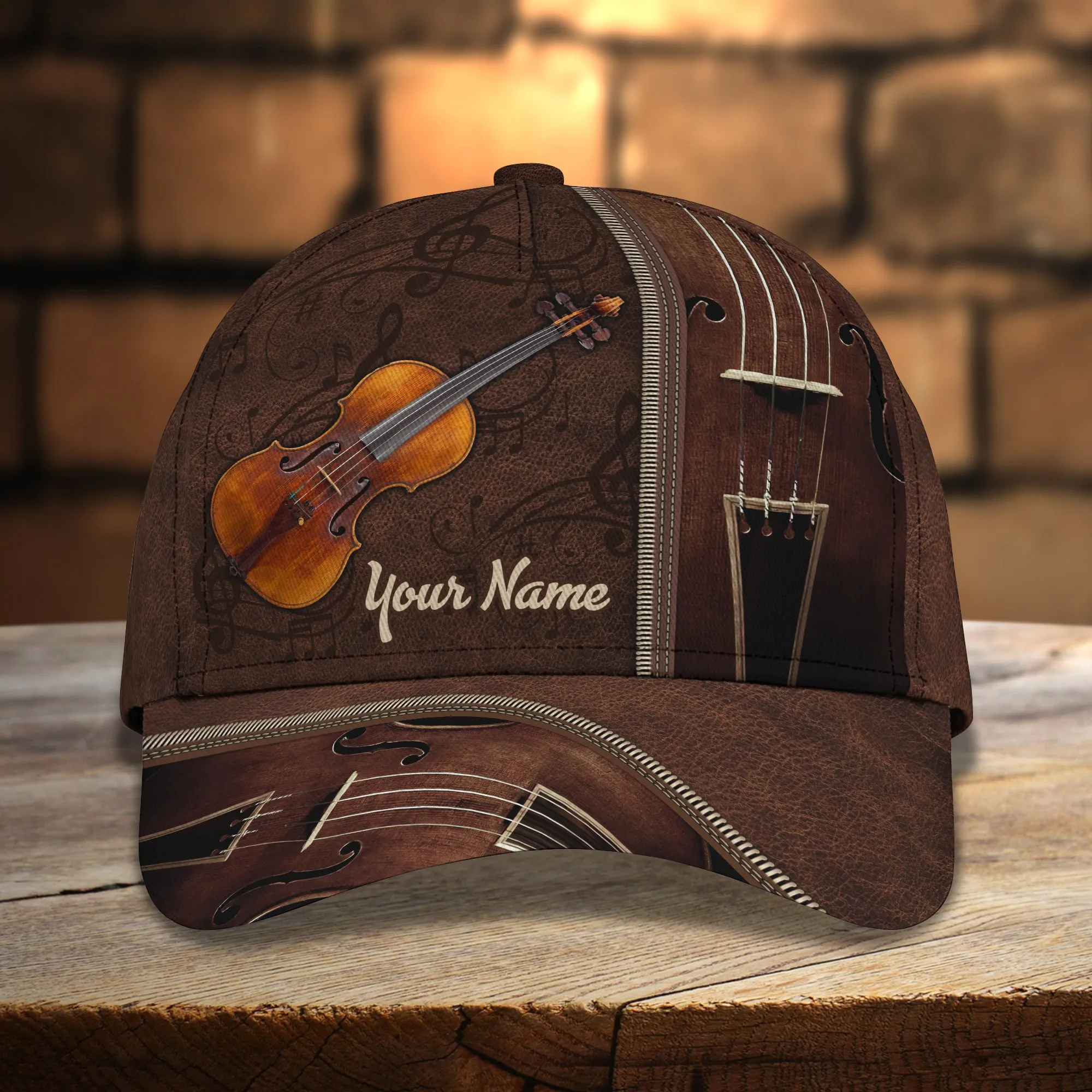 Love Violin - Personalized Name Cap - Pth98