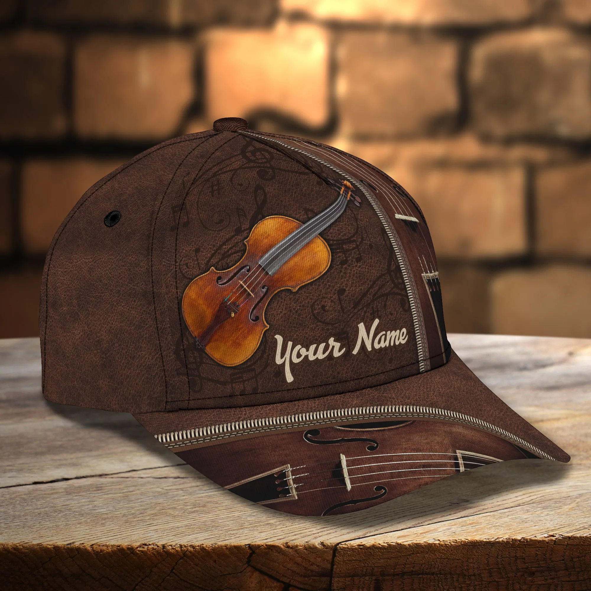 Love Violin - Personalized Name Cap - Pth98