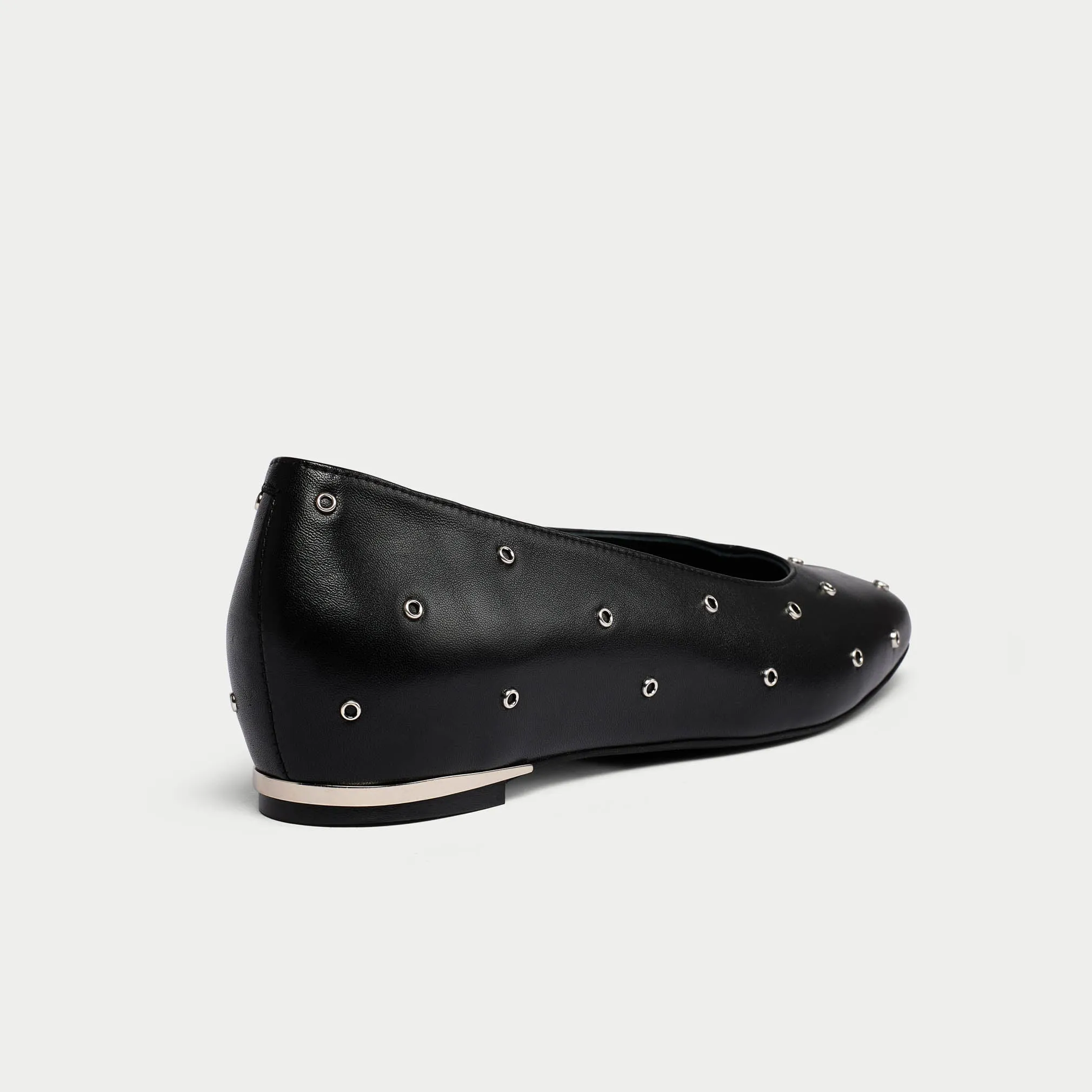 Lucinda - Black Studded Leather