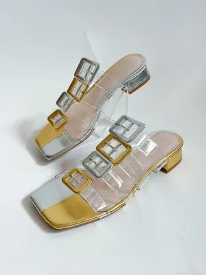 Ludlow Metallic Buckle Sandal