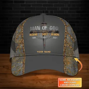 Man of god Personalized Classic Cap Gift for father's day-Htv