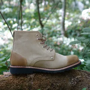 Marão Suede Lace-Up Boots - Beige