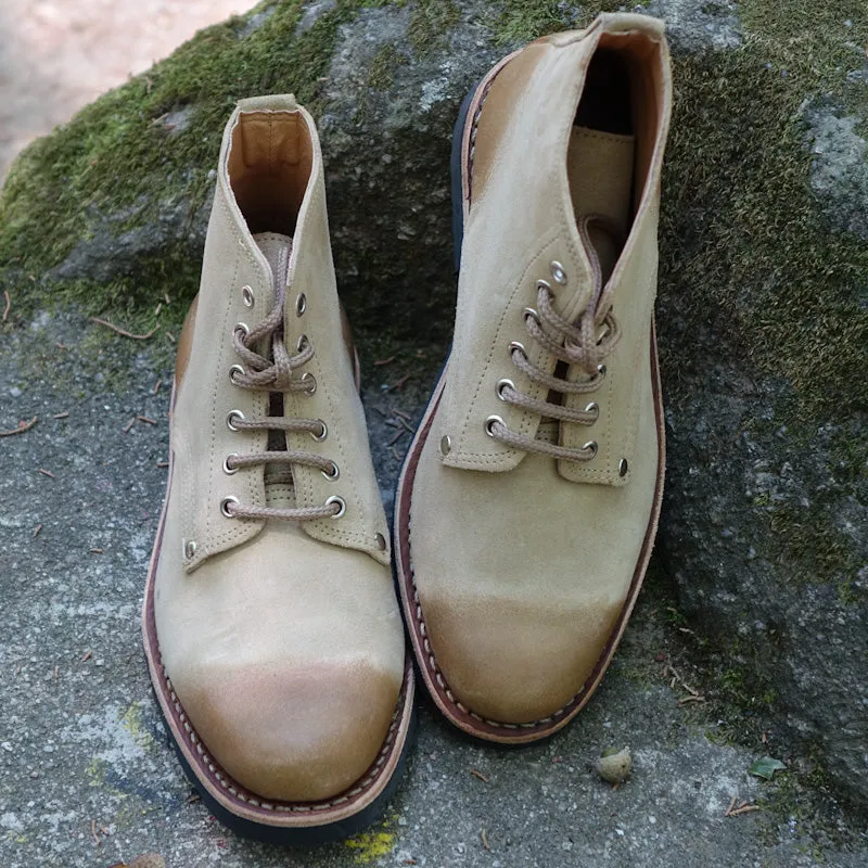 Marão Suede Lace-Up Boots - Beige