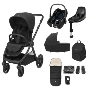 Maxi Cosi Oxford 9 Piece Pebble S Travel System - Twillic Black