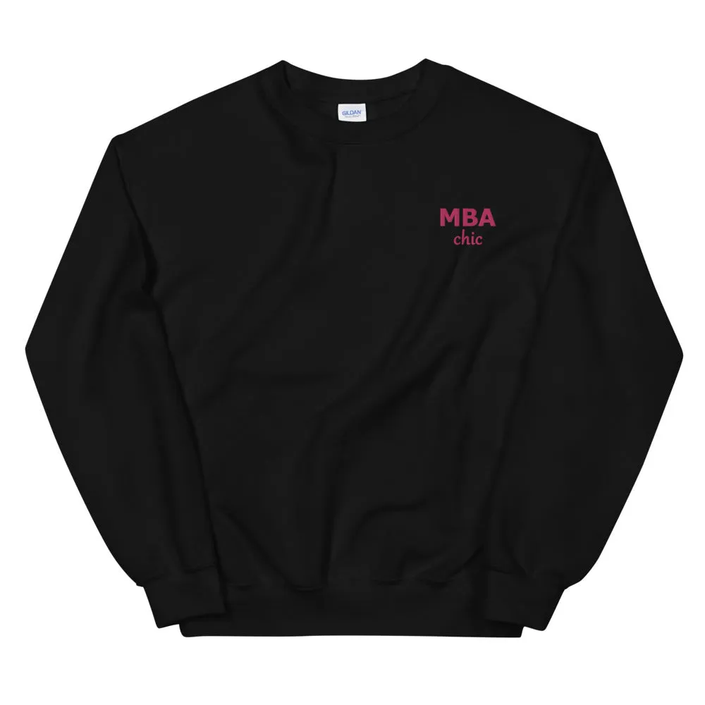 MBAchic Embroidered Logo Sweatshirt