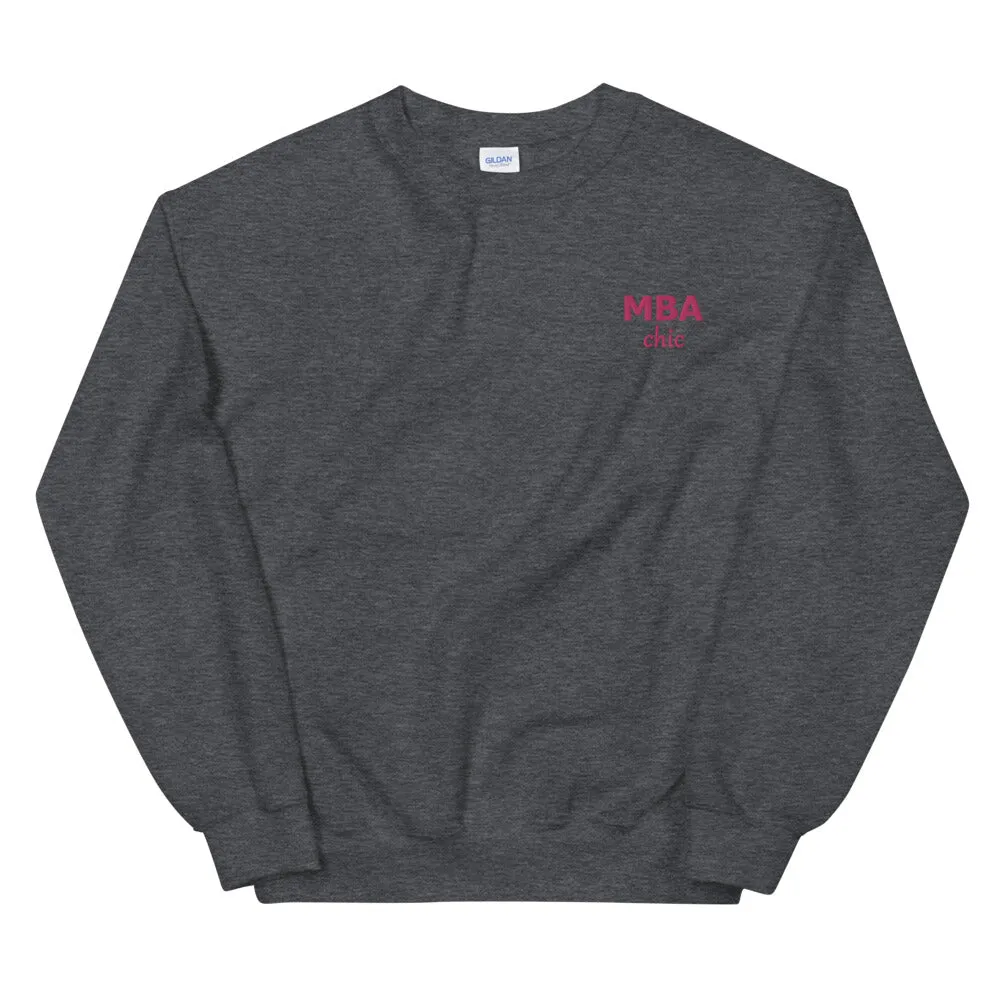 MBAchic Embroidered Logo Sweatshirt