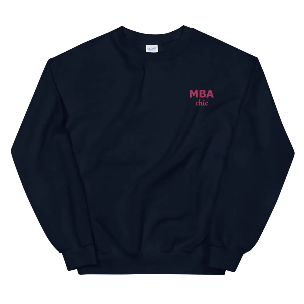 MBAchic Embroidered Logo Sweatshirt