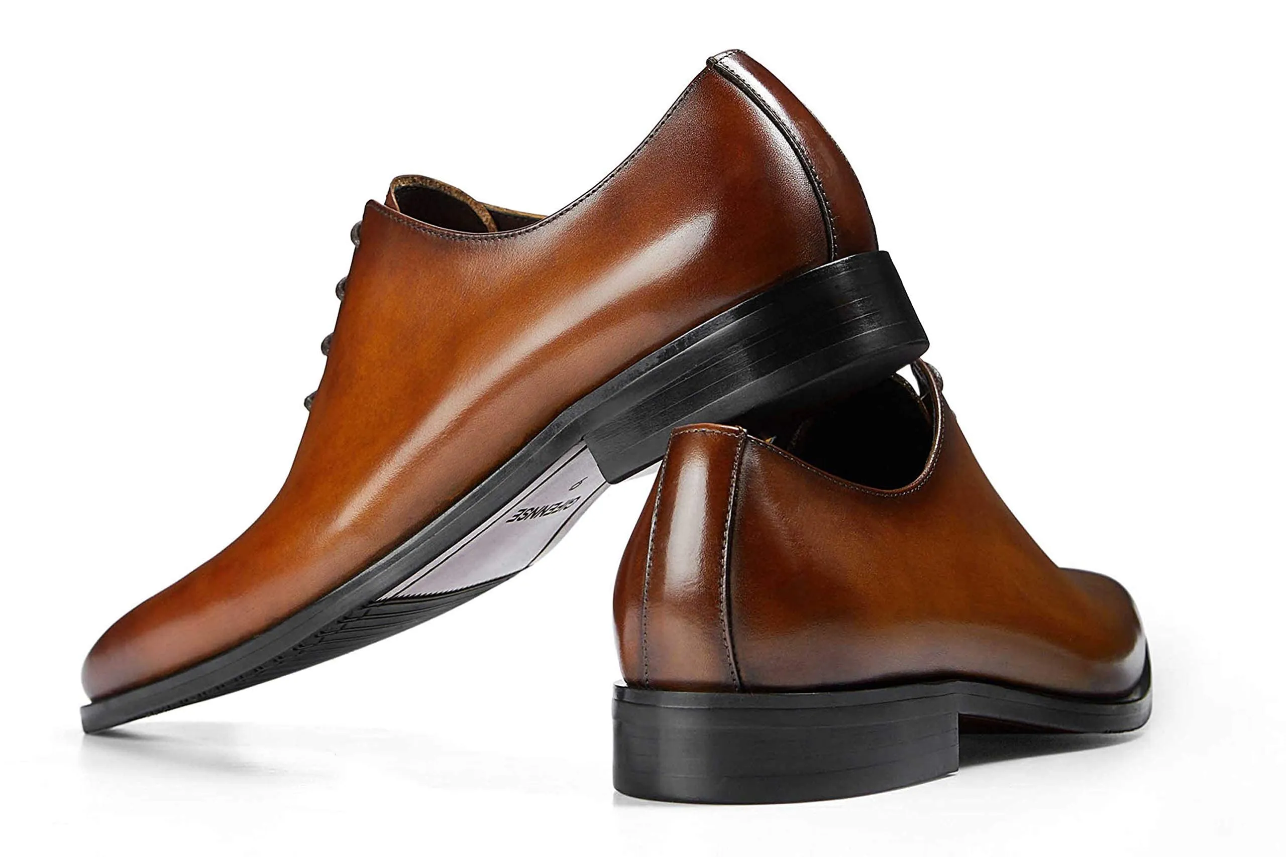 Men's Dress Shoes Oxford Formal Leather Shoes for Men 7US Brown