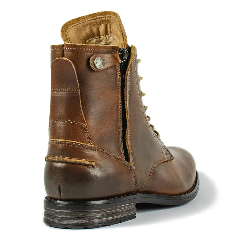 Men's Fashion Front Lace-Up Fastening Martin Boots