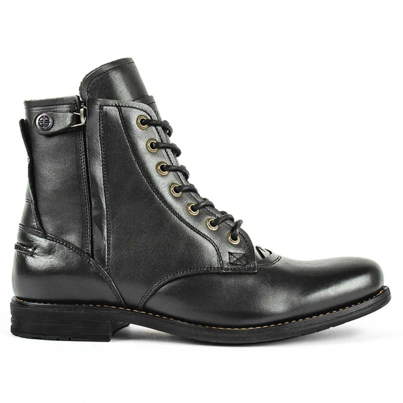 Men's Fashion Front Lace-Up Fastening Martin Boots