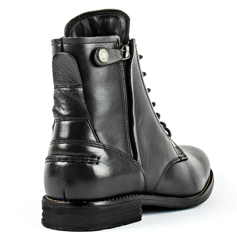 Men's Fashion Front Lace-Up Fastening Martin Boots