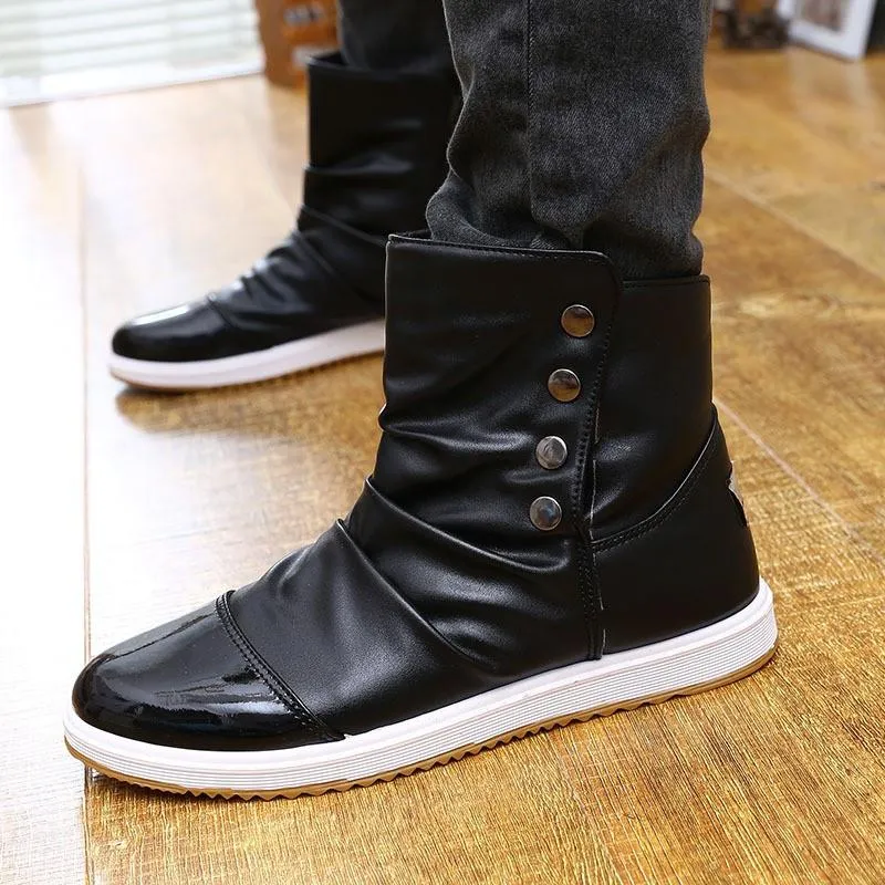 Men's Fashion Slip-On Boots 4 Color Options