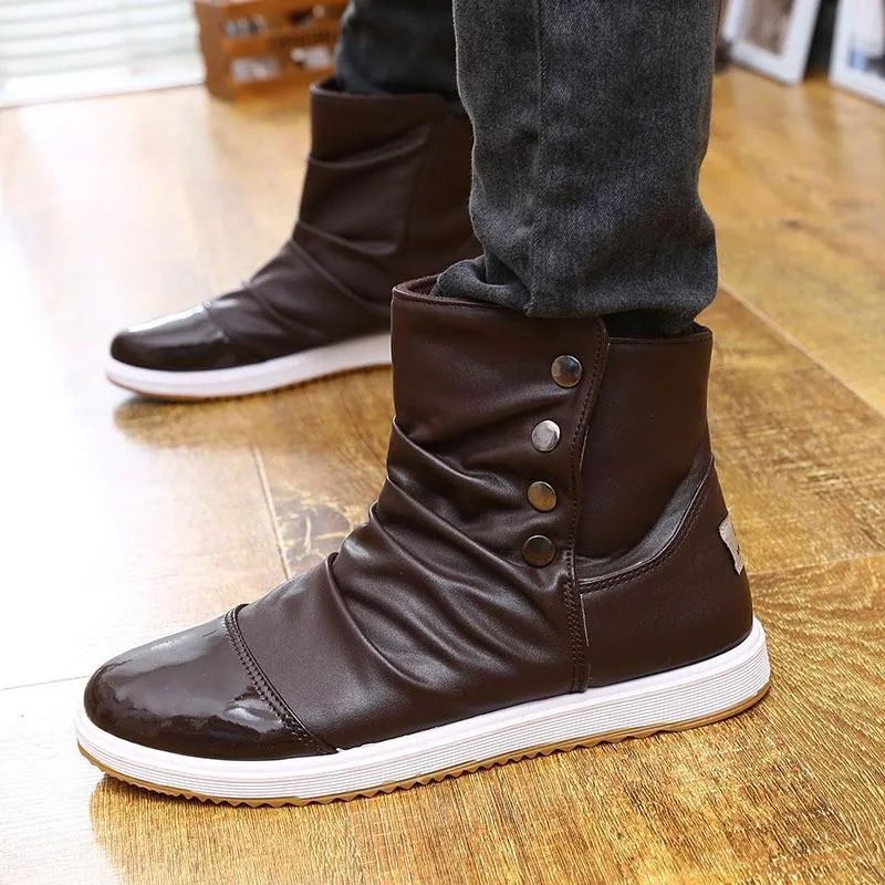 Men's Fashion Slip-On Boots 4 Color Options