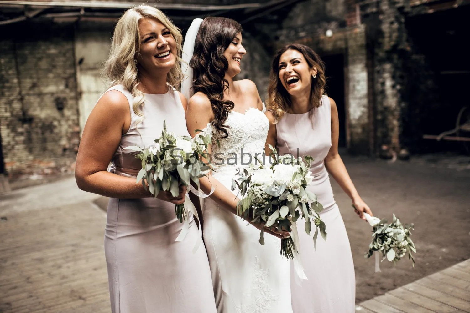 Mermaid Elegant Simple Unique Country Long Bridesmaid Dresses  WG632