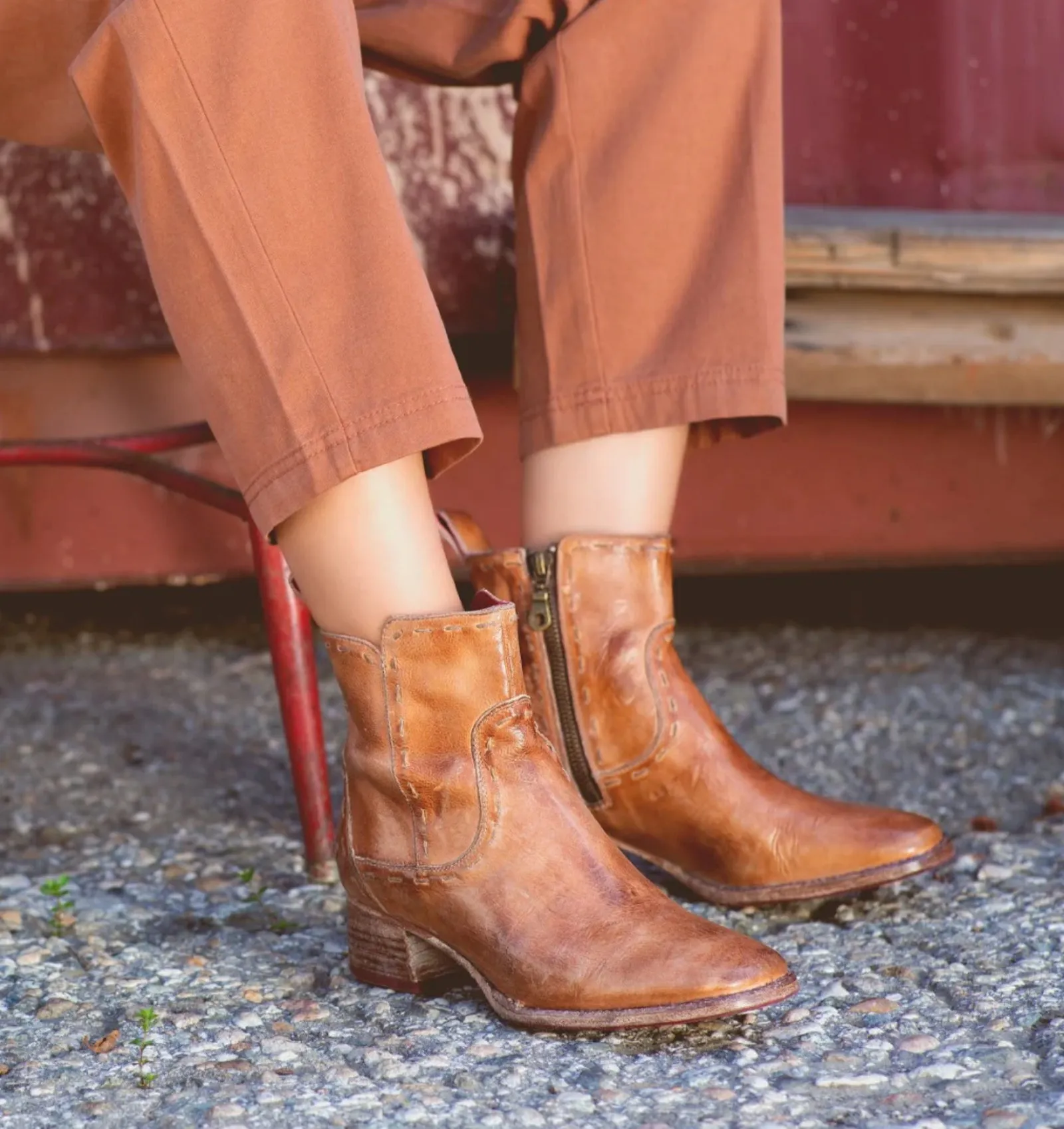 Merryli Boots-Tan Rustic