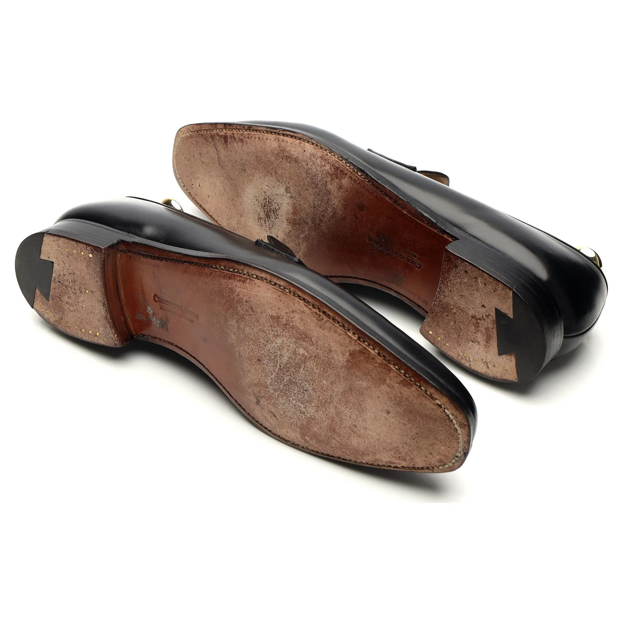 'Merton' Black Leather Loafers UK 6.5 E
