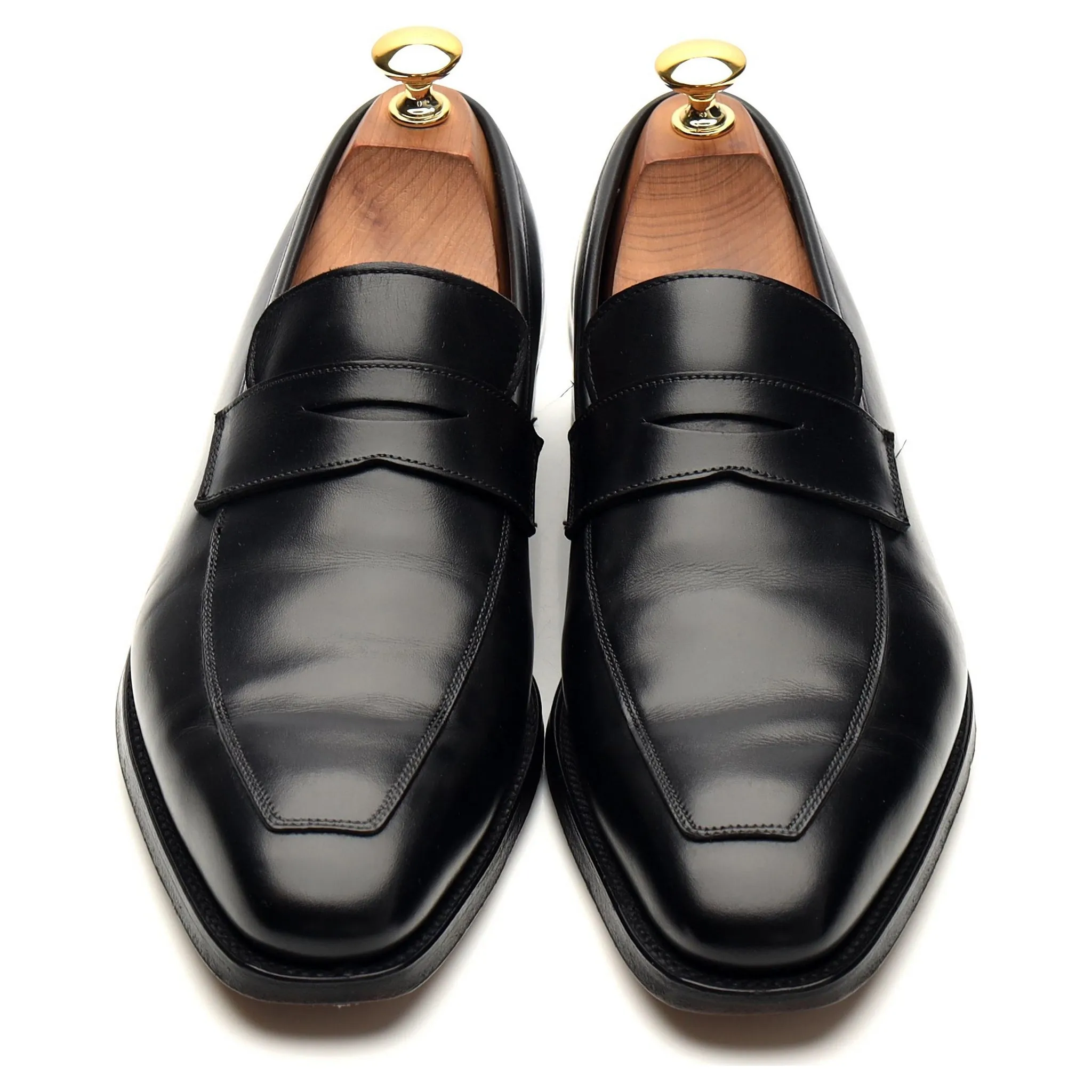 'Merton' Black Leather Loafers UK 6.5 E