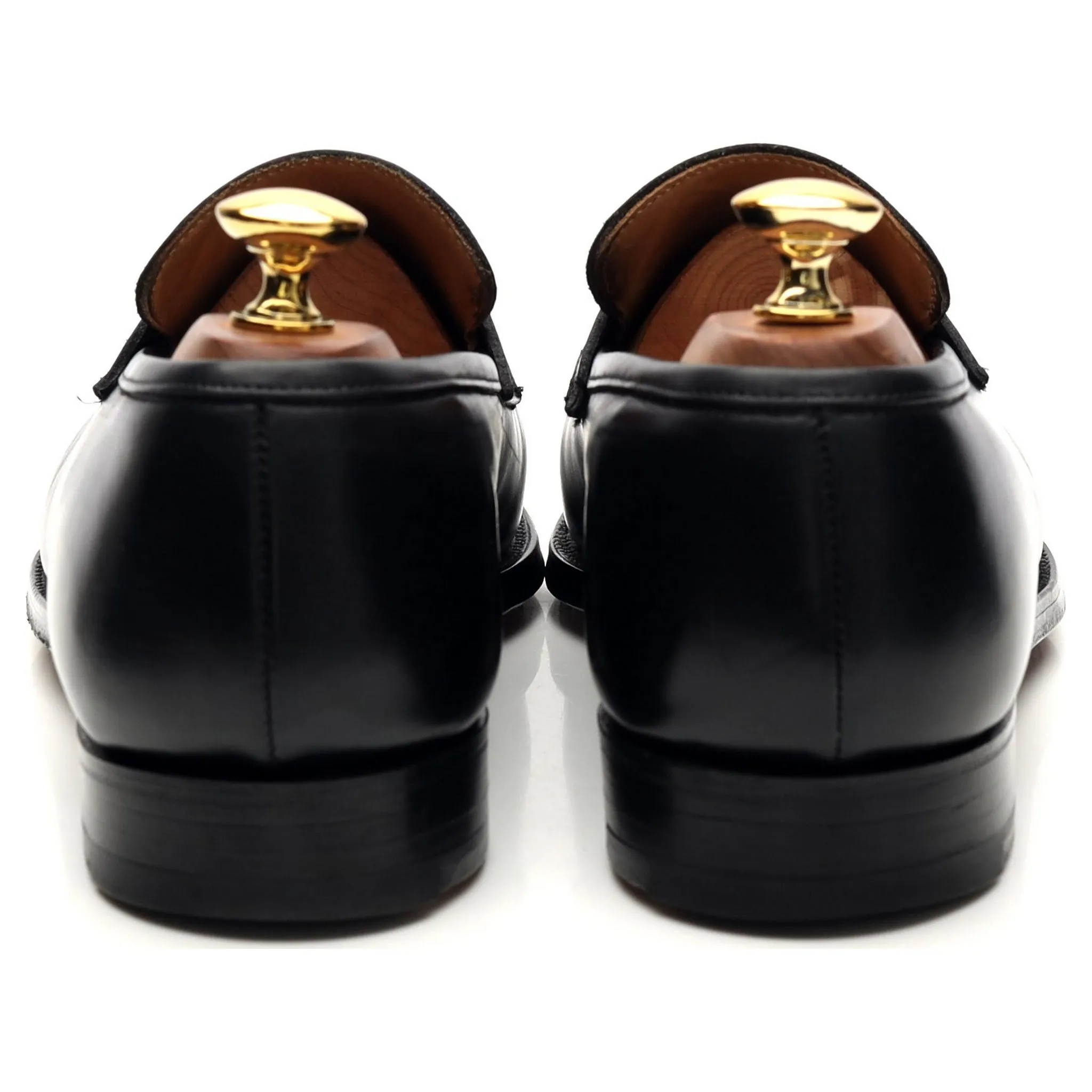 'Merton' Black Leather Loafers UK 6.5 E
