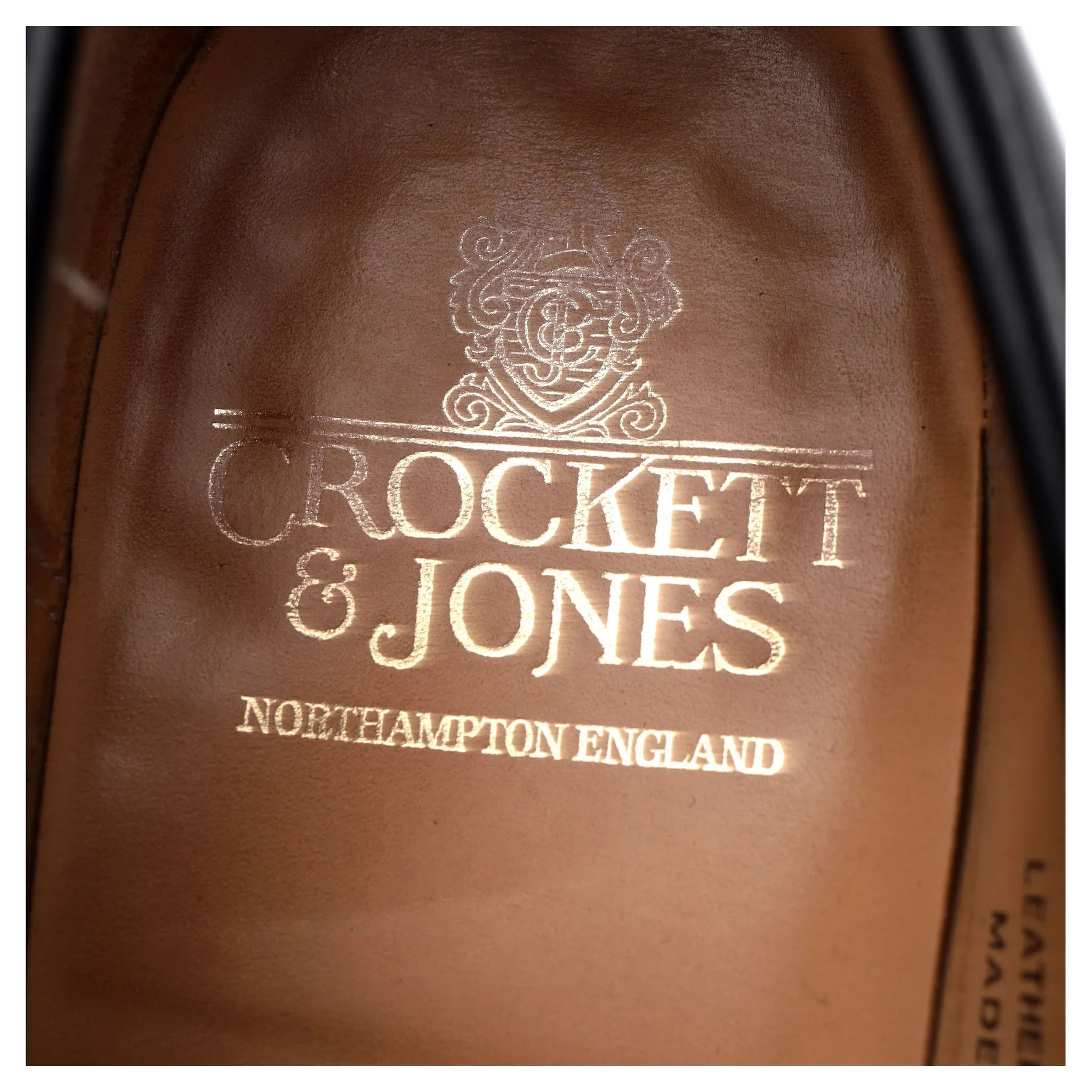 'Merton' Black Leather Loafers UK 6.5 E