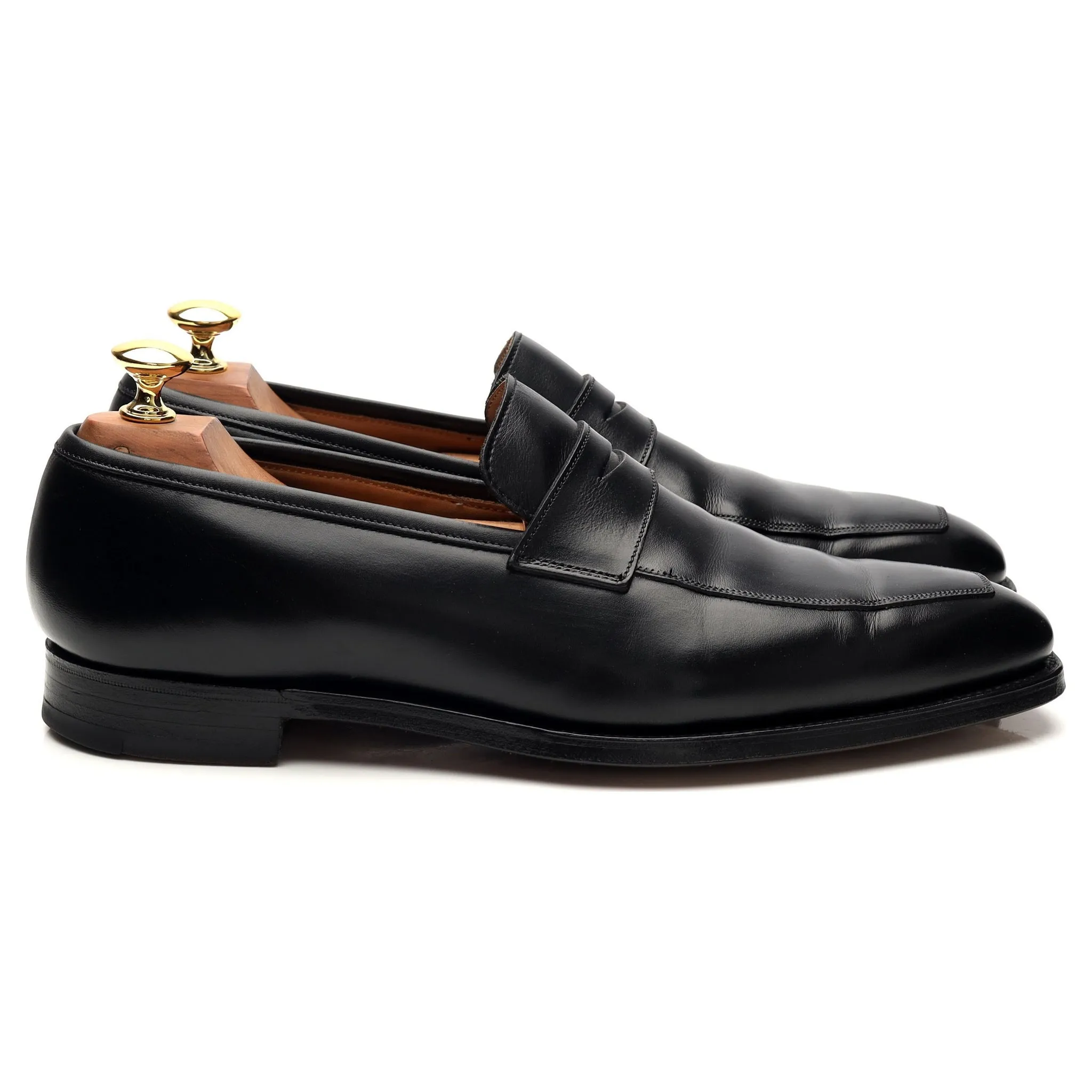 'Merton' Black Leather Loafers UK 6.5 E